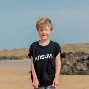 Boys ANSUMco. Black Youth Staple Tee / Bella + Canvas 3001Y Ansumco.