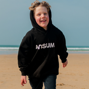 Ansumco. Boys Black Hoodie Ansumco.