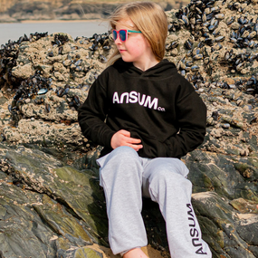 Ansumco. Girls Black Hoodie Ansumco.