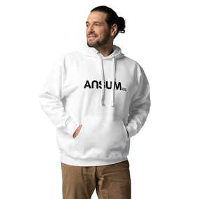 Ansumco. Classic White Hoodie Ansumco.