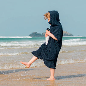 Ansumco. Kid's Changing Towel Poncho - Navy ansum.co