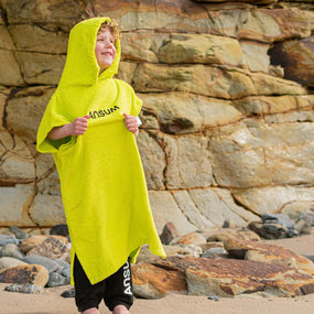 Ansumco. Kid's Changing Towel Poncho - Lime Green ansum.co